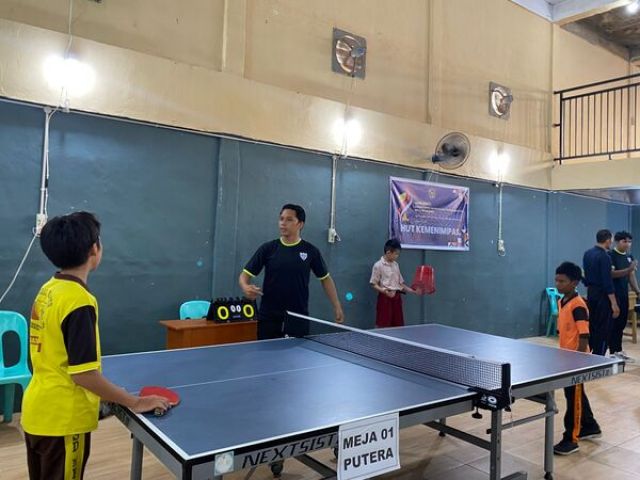 LAPAS BAGANSIAPIAPI GELAR KEJUARAAN TENIS MEJA TINGKAT SD SE-KECAMATAN BANGKO SAMBUT HUT KEMENIMIPAS KE-1 TAHUN 2025 
